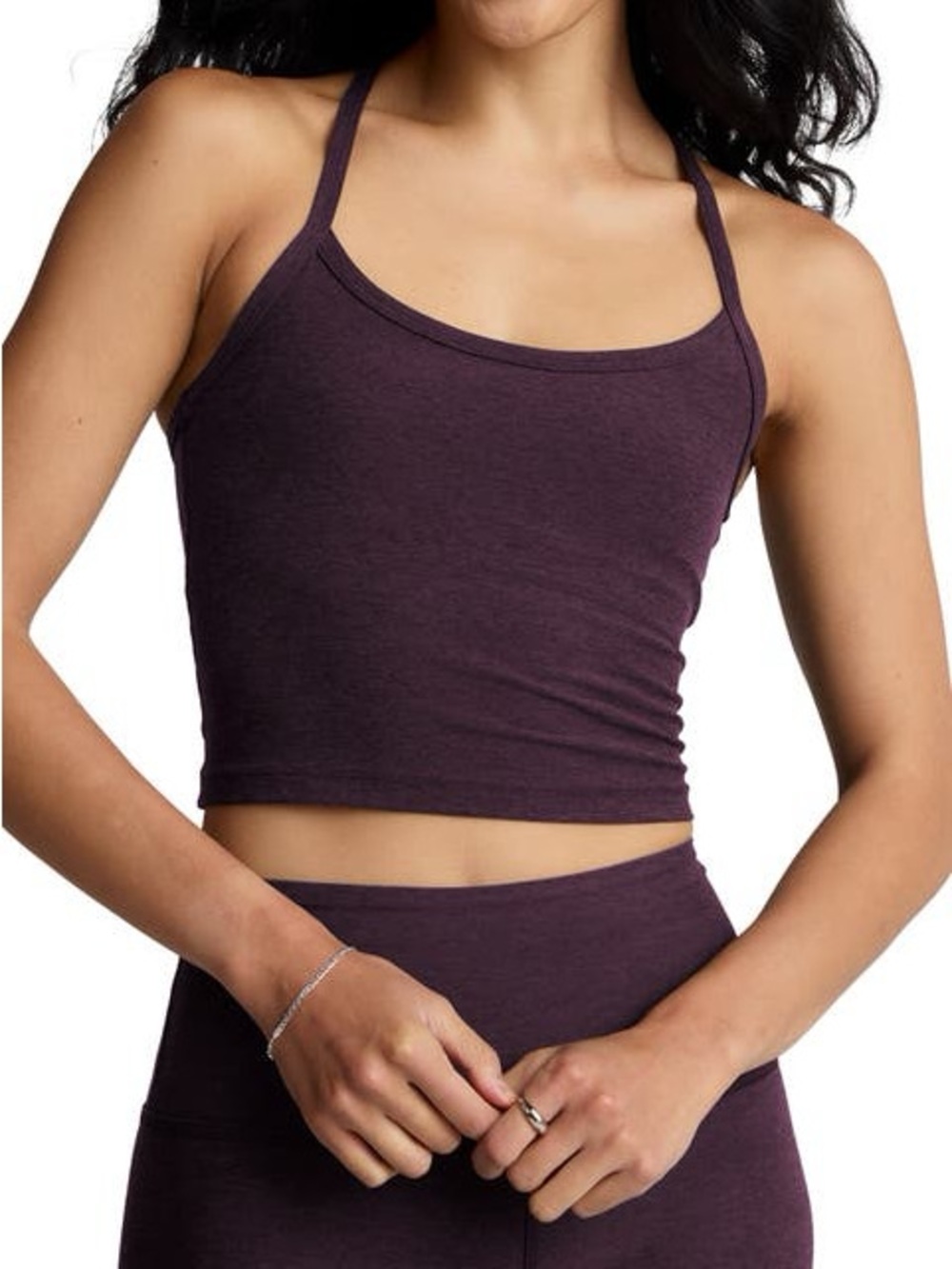 Beyond Yoga Spacedye Slim Racerback Cropped Tank Top - Purple Women's Tank